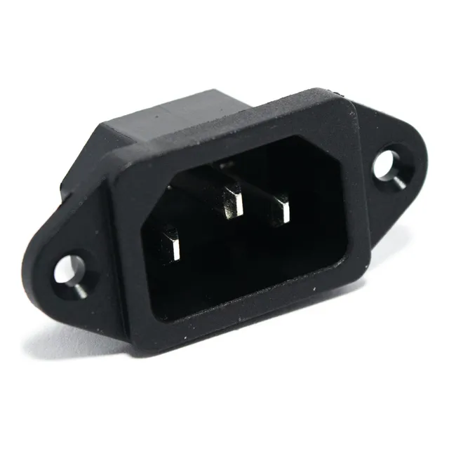 Conector Macho Interlock Pc Ups Iec C14 Chasis Tornillos