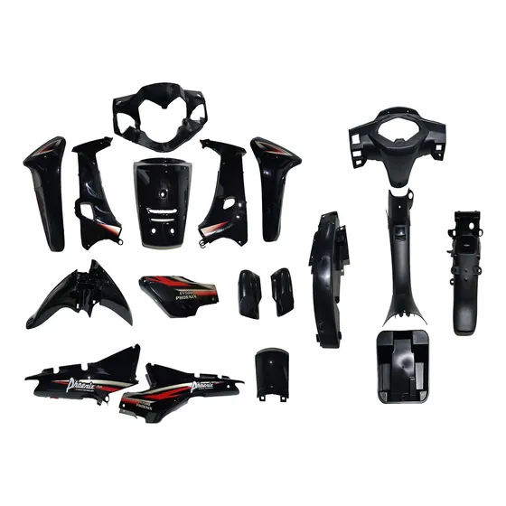 Kit Carenagem Completa Shineray Xy 50q Phoenix 50 Gold Preto