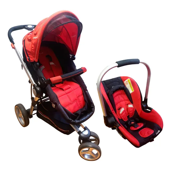Práctica Carriola Y Portabebé Prinsel Roja Compass Elite Lx