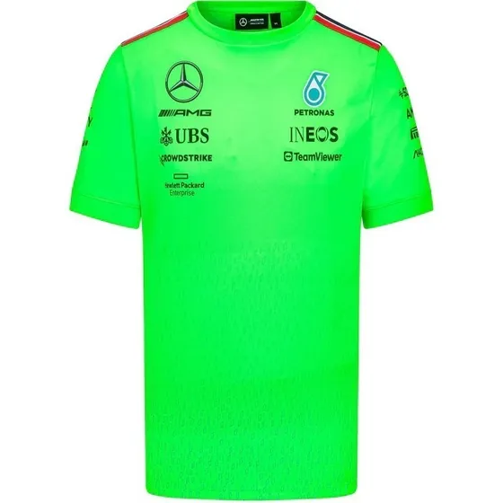 Playera Mercedes Amg Petronas Set-up Verde Volt 2023