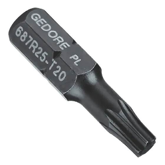 Bits Torx Sextavado Encapado 1/4 Gedore T25x25,4mm 025889