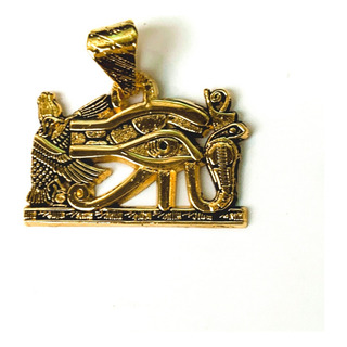 Dije Ojo De Horus Egipcio, Protección Vision Baño En Oro 22k Dije Ojo De Horus Egipcio, Protección Vision Baño En Oro 22k