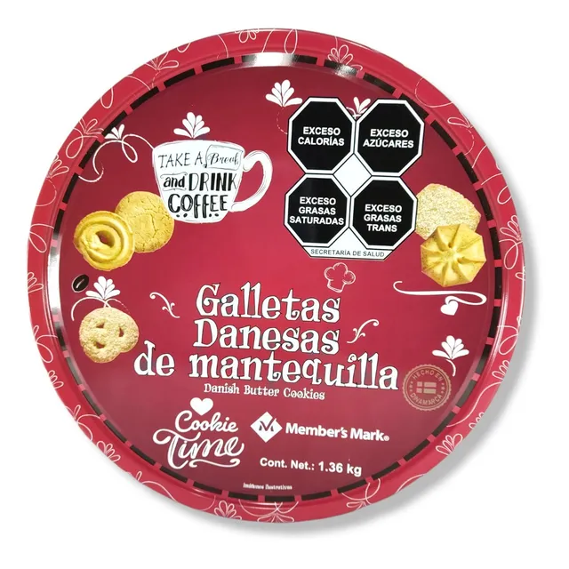 Lata De Galletas Danesas De Mantequilla 1.36 Kg