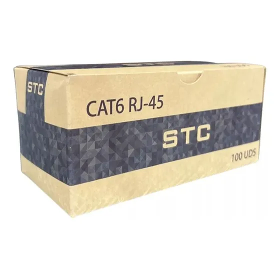 Conector Cable Red Utp Rj45 Categoria 6 Cat6 100 Unidades