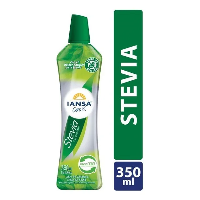 Endulzante Líquido Iansa Cero K Stevia Sucralosa 350 Ml