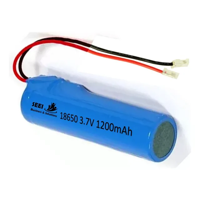 Batería Tr18650 De 3.7v 1200mah Con Cable 2hilos