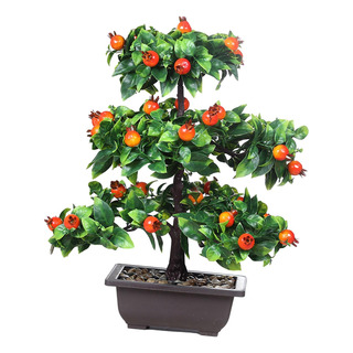 Bonsai De Árvore Frutífera Artificial De 13 Polegadas De Bonsai De Árvore Frutífera Artificial De 13 Polegadas De