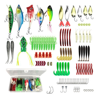 108 Piezas Señuelos De Pesca Kit De Pesca Completo Con Caja 108 Piezas Señuelos De Pesca Kit De Pesca Completo Con Caja