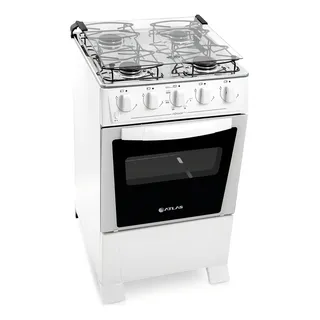 FogĂŁo Atlas MĂŽnaco Glass 4q Com Porta Com Visor - Branco FogĂŁo Atlas MĂŽnaco Glass 4q Com Porta Com Visor - Branco