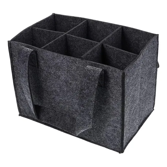 Organizador De Almacenamiento De Bolsa De Botella De Gris