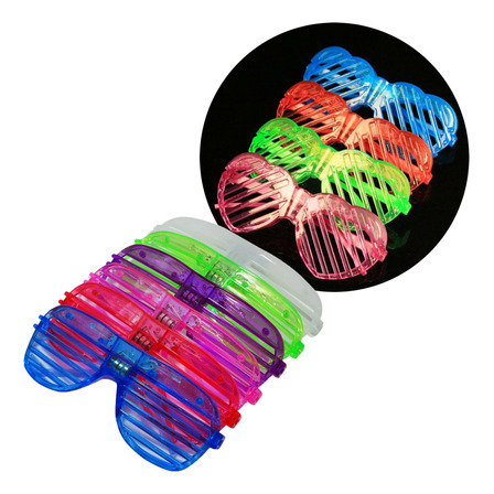 Combo 10 Lentes Retro Led Surtidos Cotillon Luminoso Combo 10 Lentes Retro Led Surtidos Cotillon Luminoso