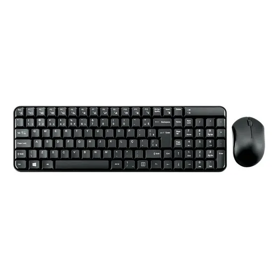 Teclado E Mouse Sem Fio Multilaser Multimídia Usb - Tc183  
