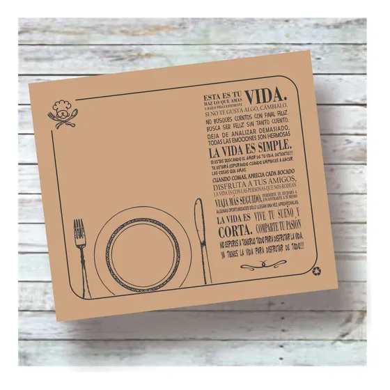 Manteles Individuales De Papel Desechables, Descartables