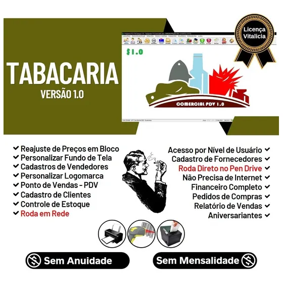 Administrar Tabacaria + Pdv Controle Estoque Financeiro V1.0