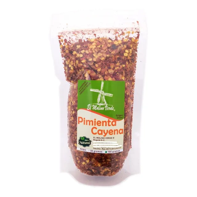Pimienta Cayena Escamas 100gr