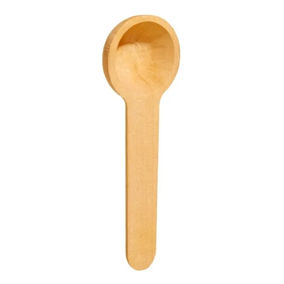 Mini Colher Medidora De Madeira Premium  5,4 Cm