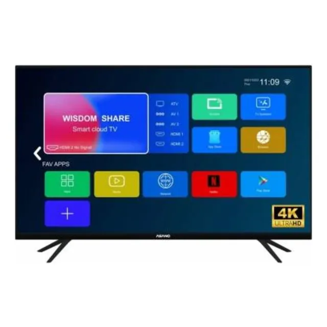 Tv Led Asano 50 4k Sin Bordes Smart