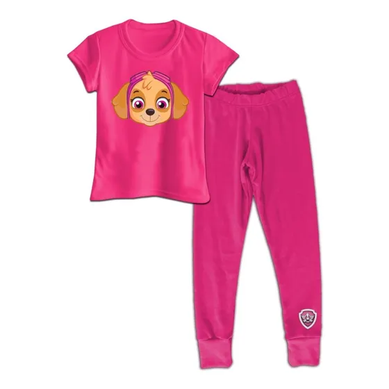 Pijama Niño Niña Paw Patrol Patrulla Cachorros Algodon 