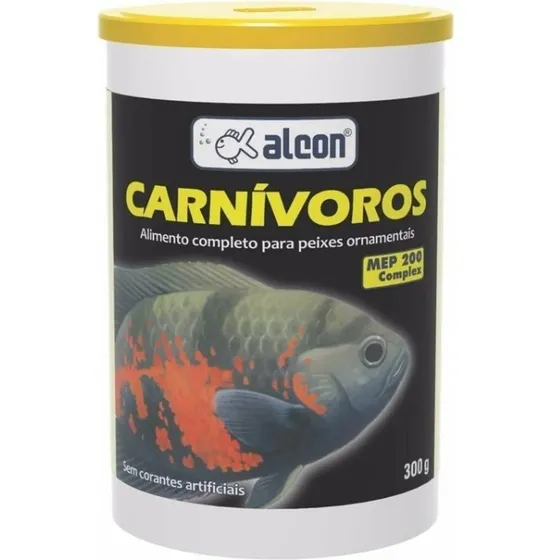 Ração Alcon Carnívoros 300g Oscar Aruanã Lion Fish