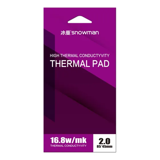 Pad Térmico Thermal Pad Snowman  85x45x2.0mm  16.8w/mk Gris