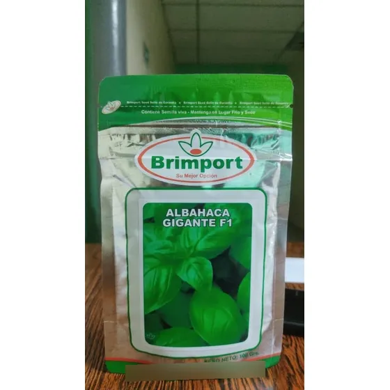 Semillas De Albahaca Gigante Brimport Certificadas 100 Grs