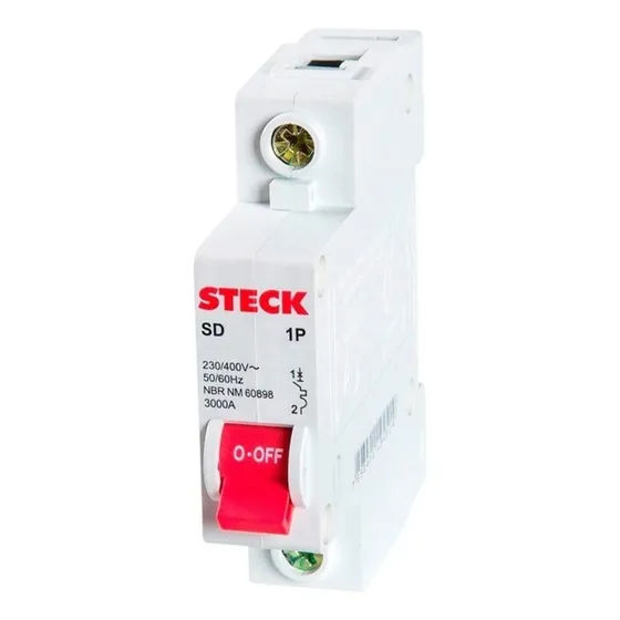 Mini Disjuntor Monofasico De 10 A 63amp Steck