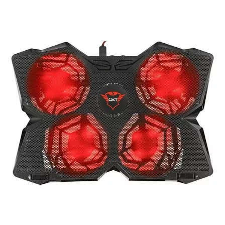 Stand Base Notebook 17,3 Trust Gxt 278 Cooler 4 Led Red  Usb