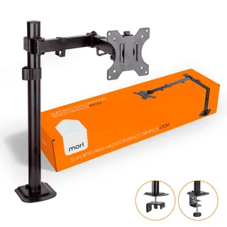 Suporte Monitor De Mesa Articulado AjustĂĄvel Mori Haste 47cm Suporte Monitor De Mesa Articulado AjustĂĄvel Mori Haste 47cm