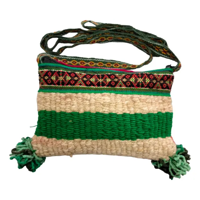 Bolso Cartera Lana Alpaca Chuspa Artesanal Hecha A Mano