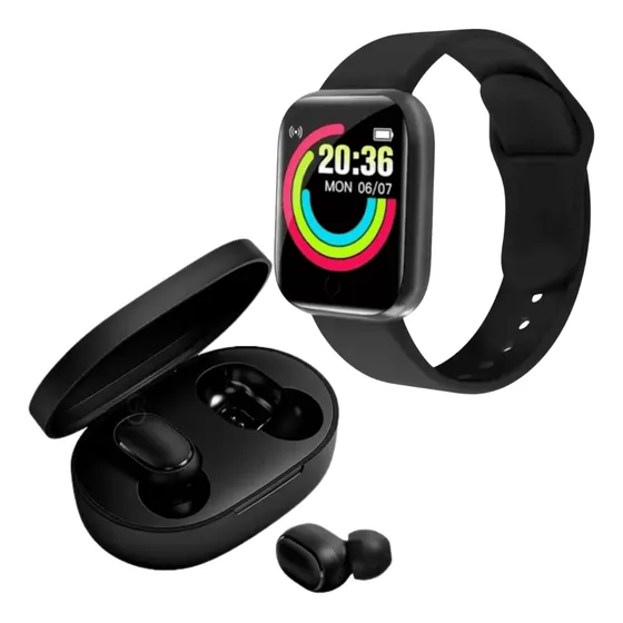 Smartwatch Relógio Inteligente Digital D20 Com Fone S/fio