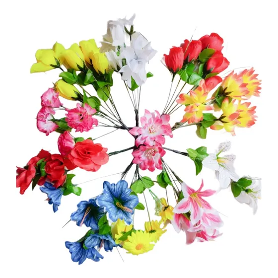 Combo X 12 Ramos Flores Artificial Surtidos Op X Mayor Once 