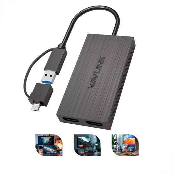 Adaptador Wavlink Displaylink Hdmi 4k Para Macbook M1 M2 M3