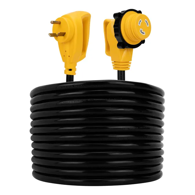 Cable De Extensión Para Rv 50 Pies 30 Amperios Extremo De Bl