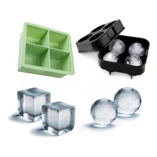 Set 2 Moldes Silicona 4 Cubos 4 Esferas - Hielos Jabón Velas Set 2 Moldes Silicona 4 Cubos 4 Esferas - Hielos Jabón Velas