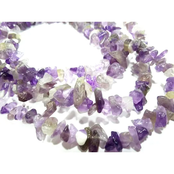 Pedras Furadas Fio 80cm P/artesanato Colar Pulseira Atacado