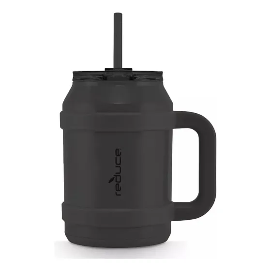 Termo Reduce Cold 1 - Botella Térmica, Color Negro, Con Aislamiento De Alta Calidad - Mantiene Bebidas Frías O Calientes Por Horas - Diseño Portátil Y Resistente Con Cierre Hermético Para Uso Diario