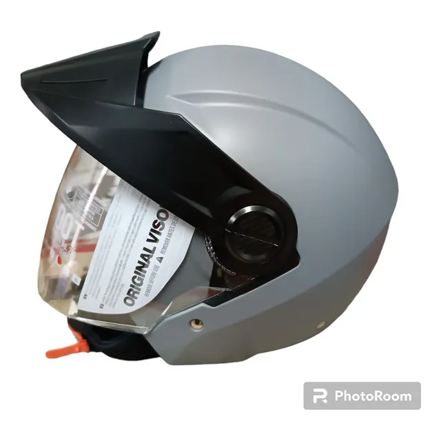Casco Ich Expo Solid Gris / Abierto /visera Oscura