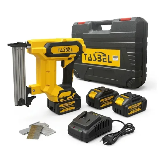 Pistola De Clavos Inalámbrica Tasbel 18v + 2 Baterías
