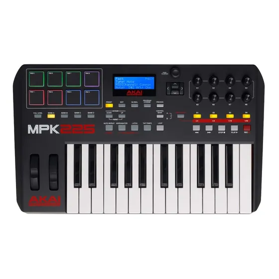 Akai Mpk225 25 Teclas Preto Envio Já