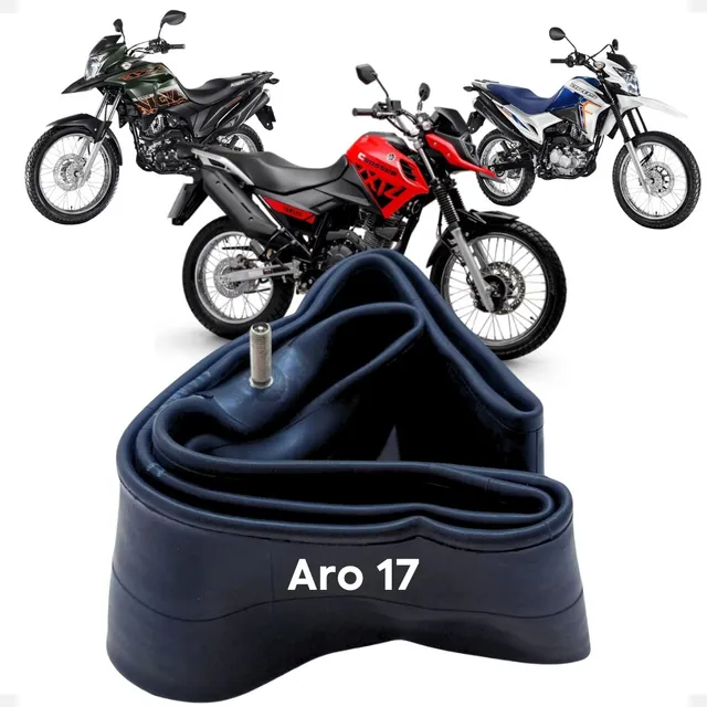 Câmara De Ar Para Bros 125 150 Nxr Roda Aro 17 Pneu Traseiro