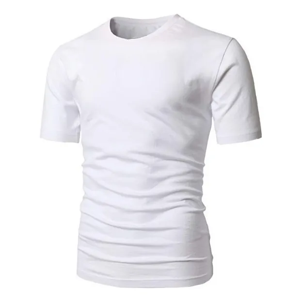 Remeras Entalladas Cuello Redondo Hombre 100% Algodon!!