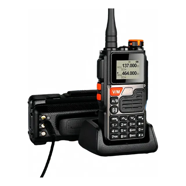 Radio Bf-uvk6a Tri-banda Walkie Talkie Type-c 2600mah 999ch