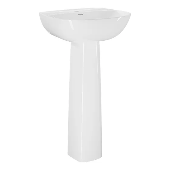 Lavamanos Corona Modelo Manantialcon Pedestal. Blanco
