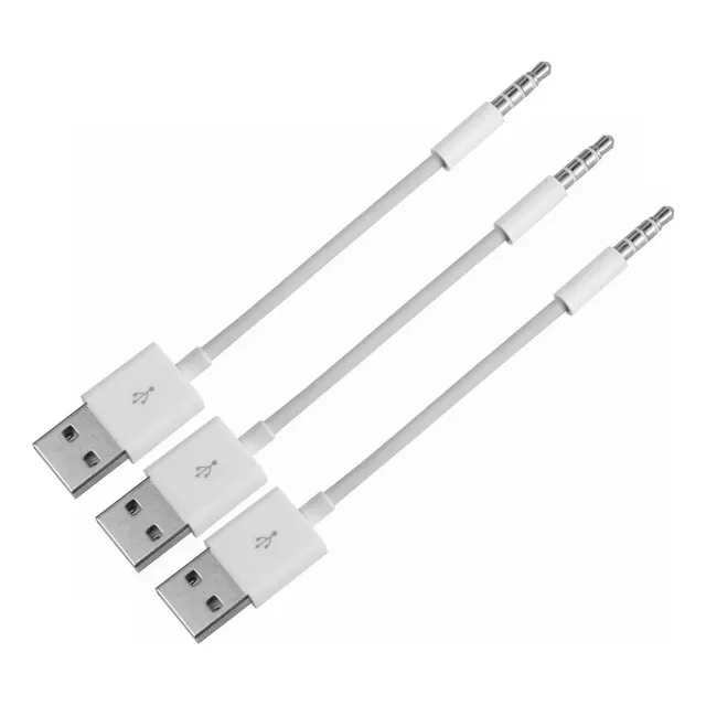 3 Adecuados Para Shuffle, Cable De Datos Usb, Carga De Mp3 -