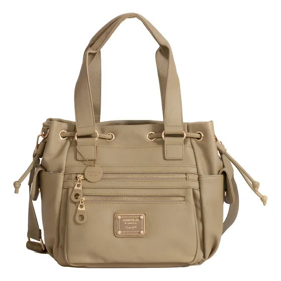 Cartera Amparo Mediana Bandolera Juanita Jo Mujer Totebag Verde Lisa