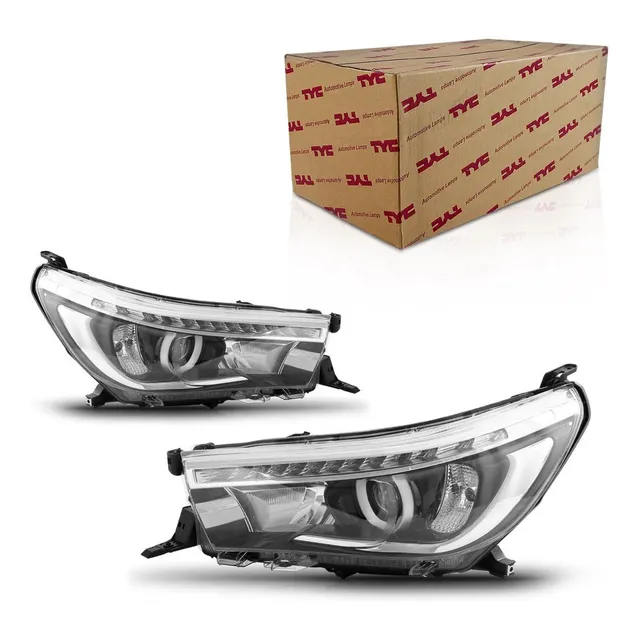 Farol Hilux 2016 2017 2018 2019 2020 2021 Led Simples