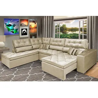 Sofa De Canto RetrĂĄtil,reclinĂĄvel Cama Inbox Platinum Bege Sofa De Canto RetrĂĄtil,reclinĂĄvel Cama Inbox Platinum Bege