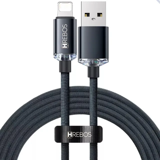 Cabo Usb Carregador Para iPhone 2 Metros Lightning 100w Pro