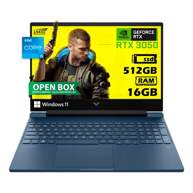 Laptop Hp Victus Gamer Core I5-12450h 512gb 16gb Ram Rtx3050