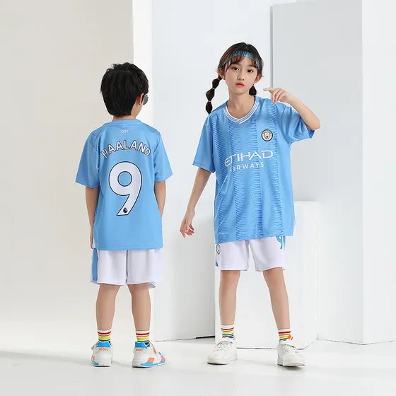 23-24 Manchester City Main No. 9 - Conjunto De Camiseta De F